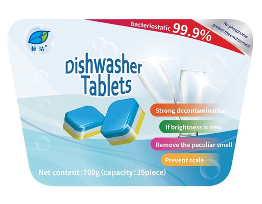 Veilig en afwasbaar met 50%-80% actieve bestanddeelgehalte Afwastablet