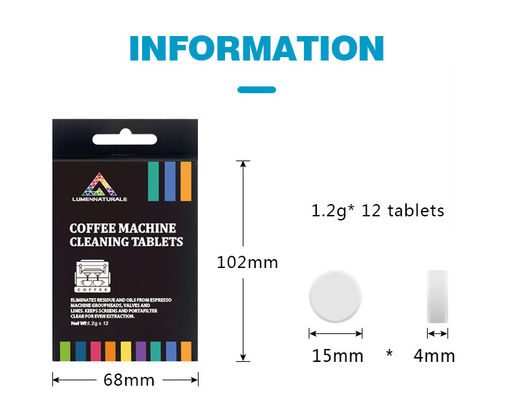 Vaste en effectieve reinigingsoplossing Supergeconcentreerde tabletten voor koffieapparaten