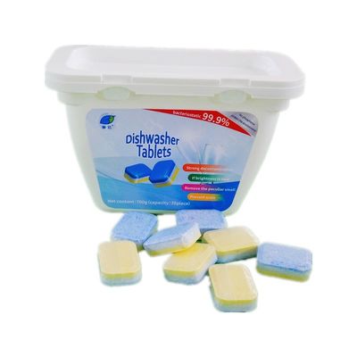 Actief ingrediëntgehalte 50%-80% Afwasapparaat Tabletdoos voor moeiteloze huishoudelijke reiniging