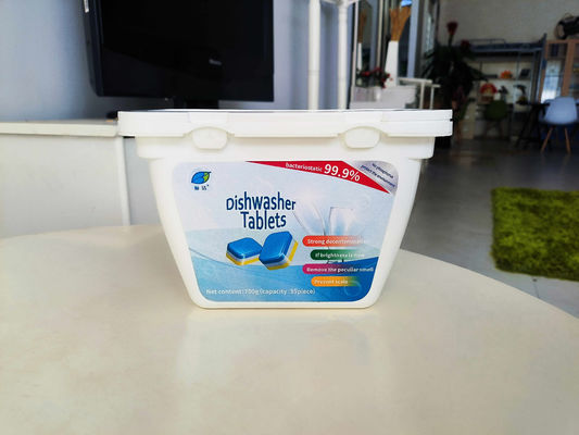Actief ingrediëntgehalte 50%-80% Afwasapparaat Tabletdoos voor moeiteloze huishoudelijke reiniging