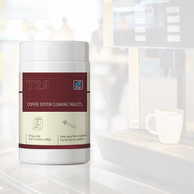 Aanpasbare tablet voor het reinigen van koffiemachines met 50% tot 80% actieve bestanddeel