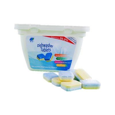 Keuken schoonmaken met alles-in-één vaatwasser tabletten Eco Action Quick Dissolve tabletten