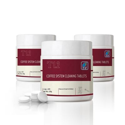 Vaste wasmiddeltabletten voor automatische koffiemachine reiniging 100 tabletten per fles