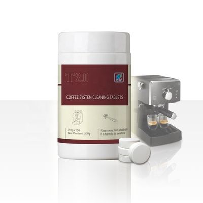 Automatische koffieflesmachine met witte reinigingstablet betaalbaar en effectief